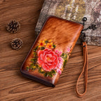 Fiona – Vintage Embossed Leather Wallet