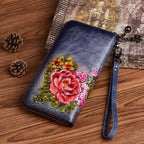 Fiona – Vintage Embossed Leather Wallet